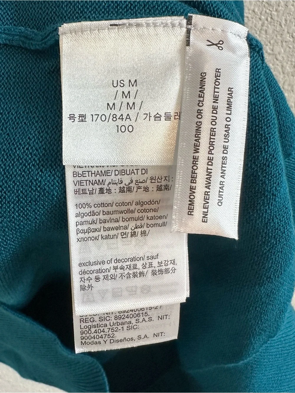 Calvin Klein Men's Teal Crewneck Sweater